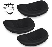 OctinPris 3X Softball Fielder's Face Mask Chin Cup Face Defence Chin Cup Protector Catchers Mask Replacement Jaw Pad, Baseball Softball Jug Helmet Filler Men Women Teensm
