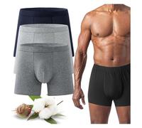 Octipa Men's Ultra-Absorbent Incontinence Boxer Briefs, Leak Proof Reusable Octipa Mens Incontinence Underwear (Blue+Dark Grey+Light Grey, L)