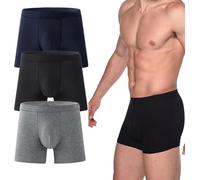 Octipa Men's Ultra-Absorbent Incontinence Boxer Briefs,Mens Incontinence Underwear,Comfortable Leak Proof Washable Reusable Cotton Boxer Brief (Set A-3 Pcs, XL)