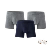 Octipa Men's Ultra-Absorbent Incontinence Boxer Briefs, Men's Leakproof Underwear, Breathable, Washable (3C,L)
