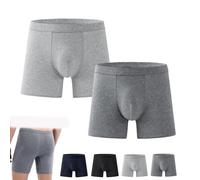 Octipa Men's Ultra-Absorbent Incontinence Boxer Briefs, Octipa Mens Incontinence Underwear, Leak Proof Washable Reusable Cotton Boxer Brief (3XL,2PCS D)