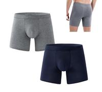 Octipa Men's Ultra-Absorbent Incontinence Boxer Briefs, Reusable Orykas Mens Incontinence Underwear (2Pcs-F,Large)