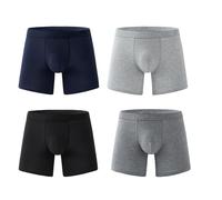 Octipa Men's Ultra-Absorbent Incontinence Boxer Briefs, Reusable Orykas Mens Incontinence Underwear (4Pcs,XX-Large)