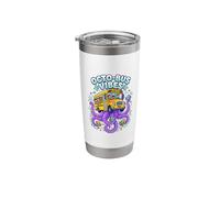 Octo-Bus Under Water Cartoon School Bus Stainless Steel Insulated Tumbler