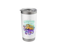 Octo-Bus Under Water Cartoon School Bus Stainless Steel Insulated Tumbler