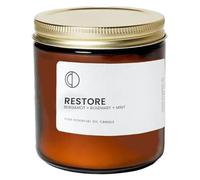 OCTŌ Restore Bergamot + Rosemary + Spearmint + Lemon | Scented Candle. Made with Essential Oils and Soy Wax. 400ml