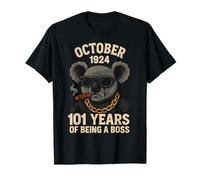 October 101st Birthday Men Women 1924 Awesome Koala Lovers T-Shirt
