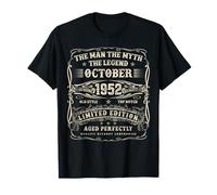 October 1952 73rd Birthday Gifts for Men 73 Year Old Bday T-Shirt