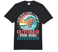 October 1958 2026 Not 68 Years Old Im 18 50 Years Experience Comfort Colors Adult Heavyweight T-Shirt