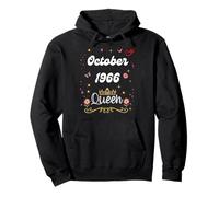 October 1966 Queen Since October 1966 Birthday Girl women Pullover Hoodie