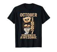 October 1967 56th Birthday 2023 56 Years of Being Awesome T-Shirt