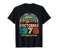 October 1978 Birthday Awesome Since October 1978 T-Shirt