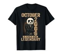October 19th Birthday Men Women 2006 Awesome Panda Lovers T-Shirt