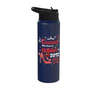 October 2012 Birthday This Queen was Born in October 2012 Stainless Steel Insulated Water Bottle