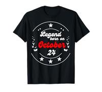 October 24 Birthday Legend Man Boy Since October 24th T-Shirt