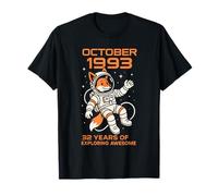 October 32th Birthday Men Women 1993 Awesome Foxy Lovers T-Shirt