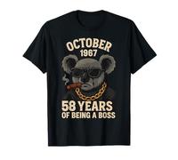 October 58th Birthday Men Women 1967 Awesome Koala Lovers T-Shirt