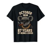 October 87th Birthday Men Women 1938 Awesome Koala Lovers T-Shirt