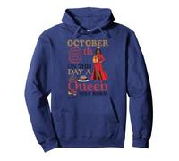 October 8th On This Day A Queen Was Born Happy Birthday Girl Pullover Hoodie