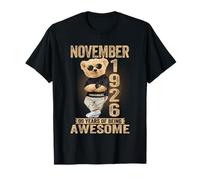 October 99th Birthday Men Women 1926 Awesome Teddy Bear T-Shirt