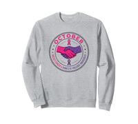 October Awareness, Breast Cancer & Domestic Violence Hands Sweatshirt
