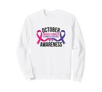 October Awareness, Breast Cancer & Domestic Violence Ribbon Sweatshirt