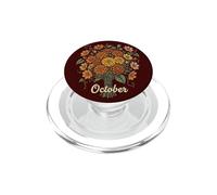 October Birth Flower Marigold & Cosmos Birthday PopSockets PopGrip for MagSafe