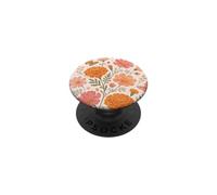 October Birth Flowers Marigold Cosmos Botanical Wildflowers PopSockets Adhesive PopGrip