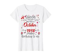 October Birthday A Queen Was Born in October 1958 October T-Shirt