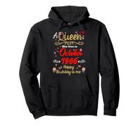 October birthday Queen Since October 1966 October girl Pullover Hoodie