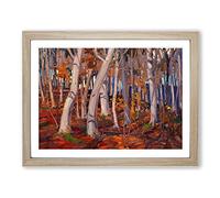 October By Tom Thomson Classic Painting Framed Print | A3 Oak Framed Wall Art | Ready to Hang | Classic Historical Picture | Living Room Bedroom Lounge Office