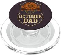 October Dad Cosmos Marigold Flower Autumn Birthday PopSockets PopGrip for MagSafe