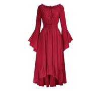 October Festival Costume Women Black Gothic Dress Womens Renaissance Dresses Medieval Costume Women Evening Party Prom Cocktail Swing Dress Carnival Cosplay Plus Size Witch
