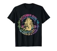 October Girl The Soul Of A Mermaid Birthday Hippie Soul T-Shirt