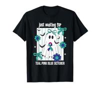 October Halloween- Thyroid Cancer Awareness Ribbon T-Shirt