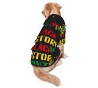 October Is Black History Month 2023 Dog Costumes Puppy Hoodies Pullover Sweatshirt Winter Coat Pet Clothes For Small Dogs Cats S