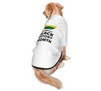 October Is Black History Month 2023 Dog Costumes Puppy Hoodies Pullover Sweatshirt Winter Coat Pet Clothes For Small Dogs Cats S