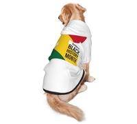 October Is Black History Month 2023 Dog Costumes Puppy Hoodies Pullover Sweatshirt Winter Coat Pet Clothes For Small Dogs Cats M