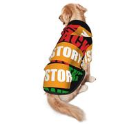 October Is Black History Month 2023 Dog Costumes Puppy Hoodies Pullover Sweatshirt Winter Coat Pet Clothes For Small Dogs Cats 2xl