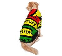 October Is Black History Month 2023 Dog Costumes Puppy Hoodies Pullover Sweatshirt Winter Coat Pet Clothes For Small Dogs Cats S