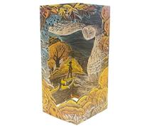 October Owl' by Artist Angela Harding 3D Greeting Card with Envelope - Exquisite Die-cut Design