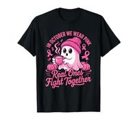 October Pink Ghost Mug Fall Awareness Spooky Unity Shirt T-Shirt