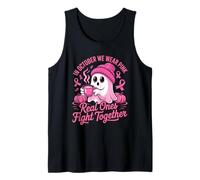 October Pink Ghost Mug Fall Awareness Spooky Unity Shirt Tank Top