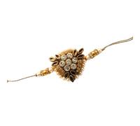 October Spice Handmade Rakhi for Brother - Traditional Indian Rakhi for Brother with Elegant Design - Unique Gift for Rakshabandhan Festival - Celebrate Bond of Love with Best Rakhi, One Size, Acrylic