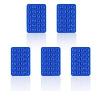 Octobuddy 5 Pcs Phone Mount - Silicone Suction Cup Holder with Adhesive Pad for Selfies & Videos (Dark Blue)
