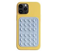 OCTOBUDDY MAX || Silicone Suction Phone Case Adhesive Mount || Compatible with iPhone and Android, Anti-Slip Hands-Free Mobile Accessory Holder for Selfies and Videos (MAX - Baby Blue)
