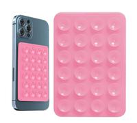 Octobuddy, Silicone Suction Phone Case, Suction Phone Case Adhesive Mount | Hands-Free Shower Phone Holder | Suction Cup Phone Mount For Kitchen Bathroom, Pink