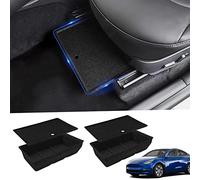 Octomo Under Seat Storage Box Compatible with Tesla Model Y 2020-2023, 2PC, Felt Texture Hidden Storage Bin Box