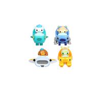 Octonauts Above & Beyond Gup Racers 4-Pack - Captain Barnacles w/ Gup-A, Terra-Gup 1 w/ Paani, Tweak w/ Terra-Gup 2, Dashi w/ Octoray - Model 61122