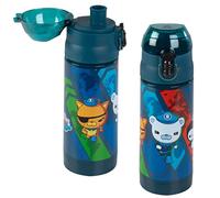 Octonauts Above & Beyond Stainless Steel 13 oz Reusable Water Bottle for Kids, Blue- Double Wall Insulated, Spill Proof Lid w/Built-in Straw-Keep Liquids Hot or Cold For Hours- Fits Most Lunch Bags